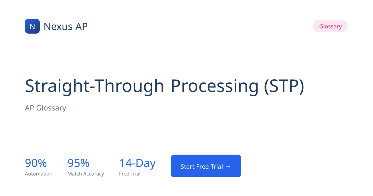 What is Straight-Through Processing? | AP Glossary | Nexus AP | Nexus AP