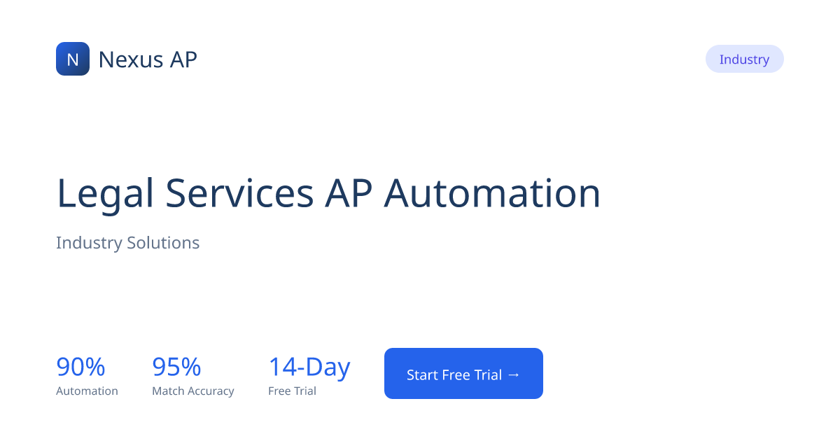 AP Automation for Legal Services | Nexus AP | Nexus AP