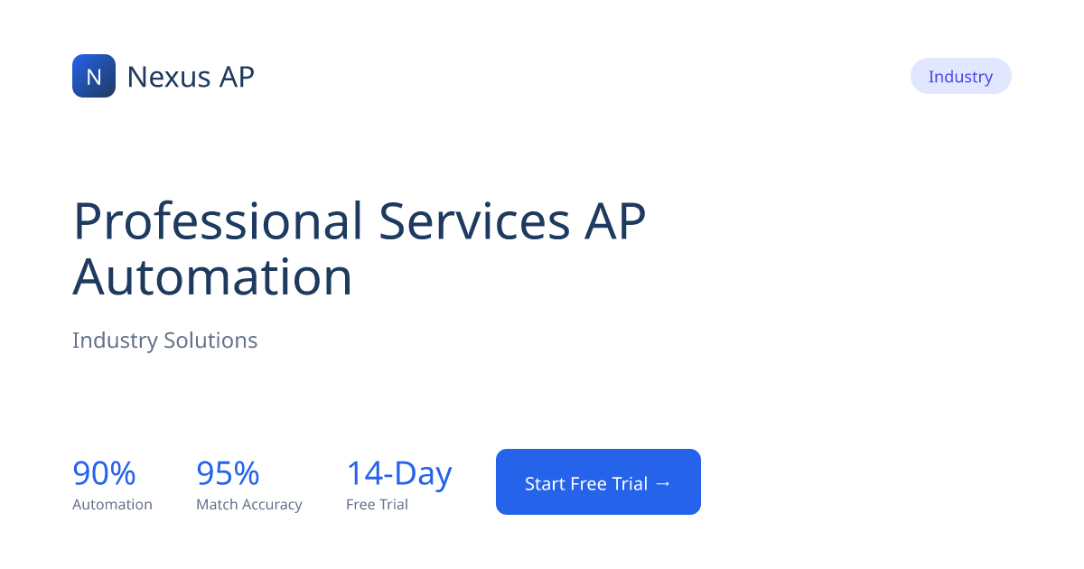 AP Automation for Professional Services | Nexus AP | Nexus AP
