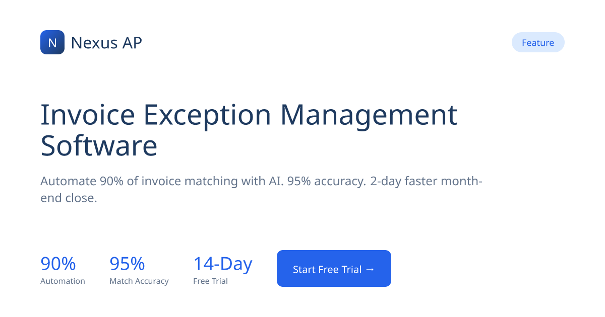 Invoice Exception Management Software | AP Exception Resolution | Nexus AP